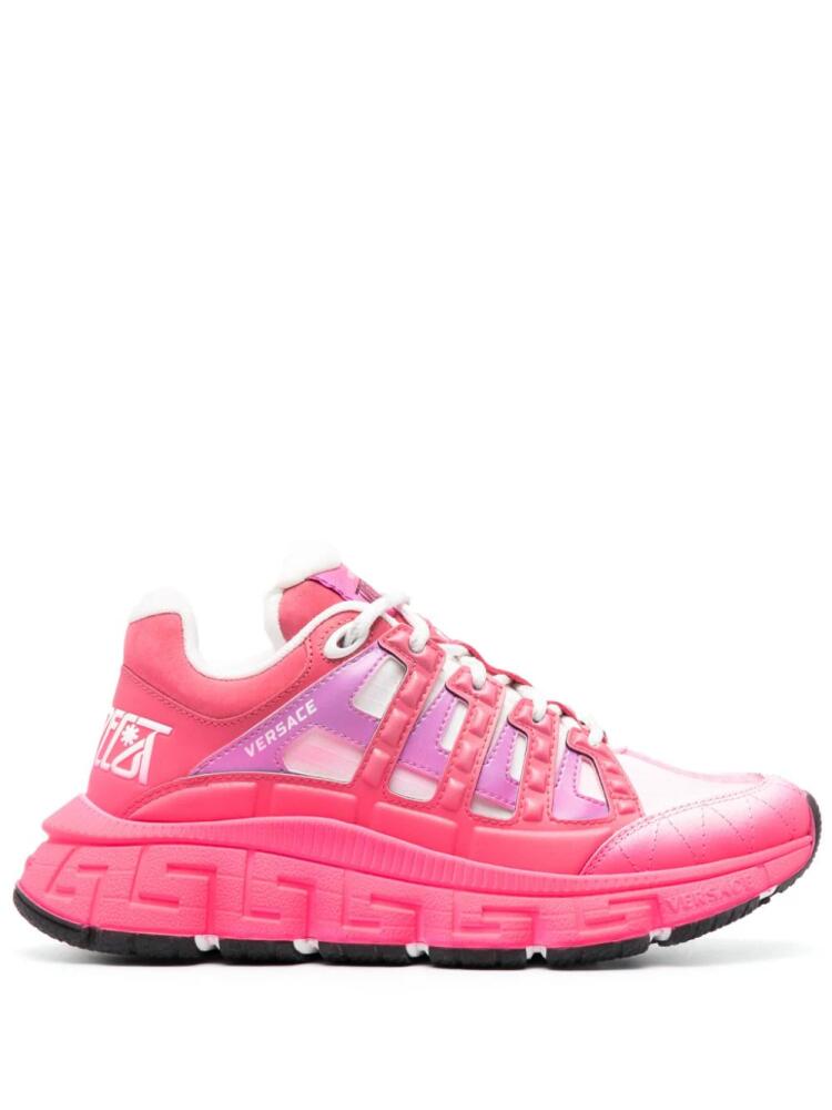 Versace Trigreca leather sneakers - Pink Cover