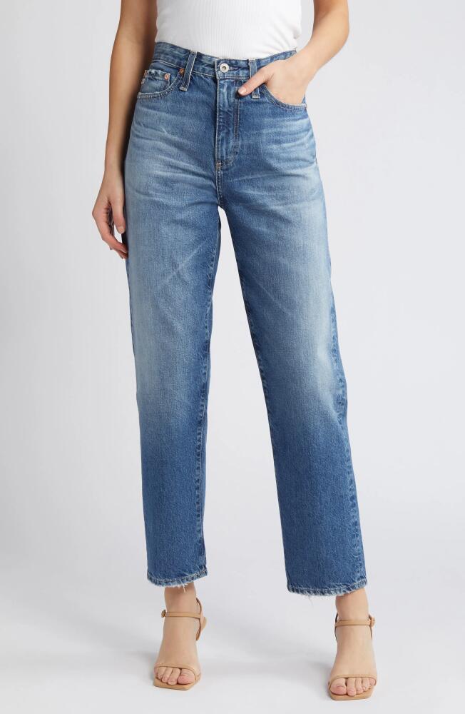 AG Rian High Waist Ankle Straight Leg Jeans in 15 Years Restart Cover