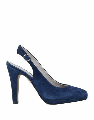 Cafènoir Woman Pumps Blue Soft Leather Cover