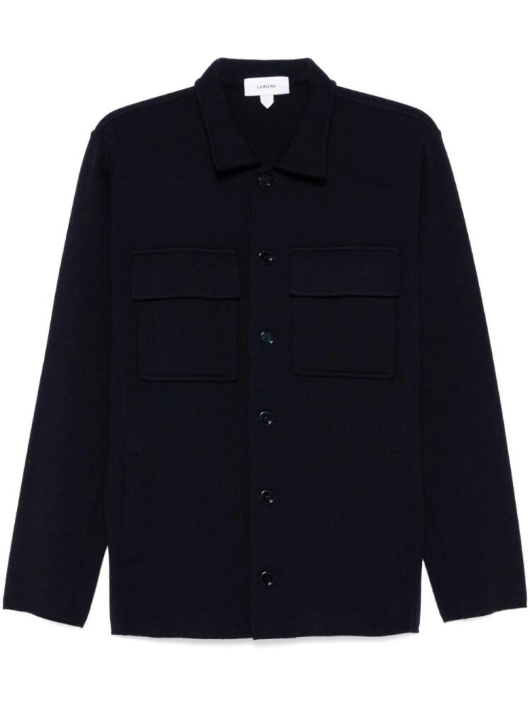 Lardini virgin-wool cardigan - Blue Cover