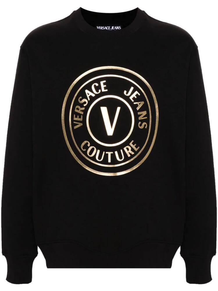 Versace Jeans Couture V-Emblem cotton sweatshirt - Black Cover