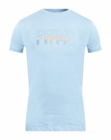 Primo Emporio Man T-shirt Sky blue Cotton Cover