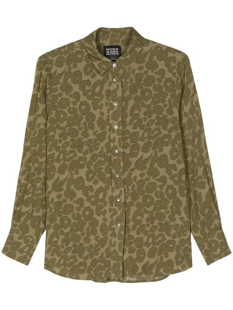 Scotch & Soda leopard-print shirt - Green Cover