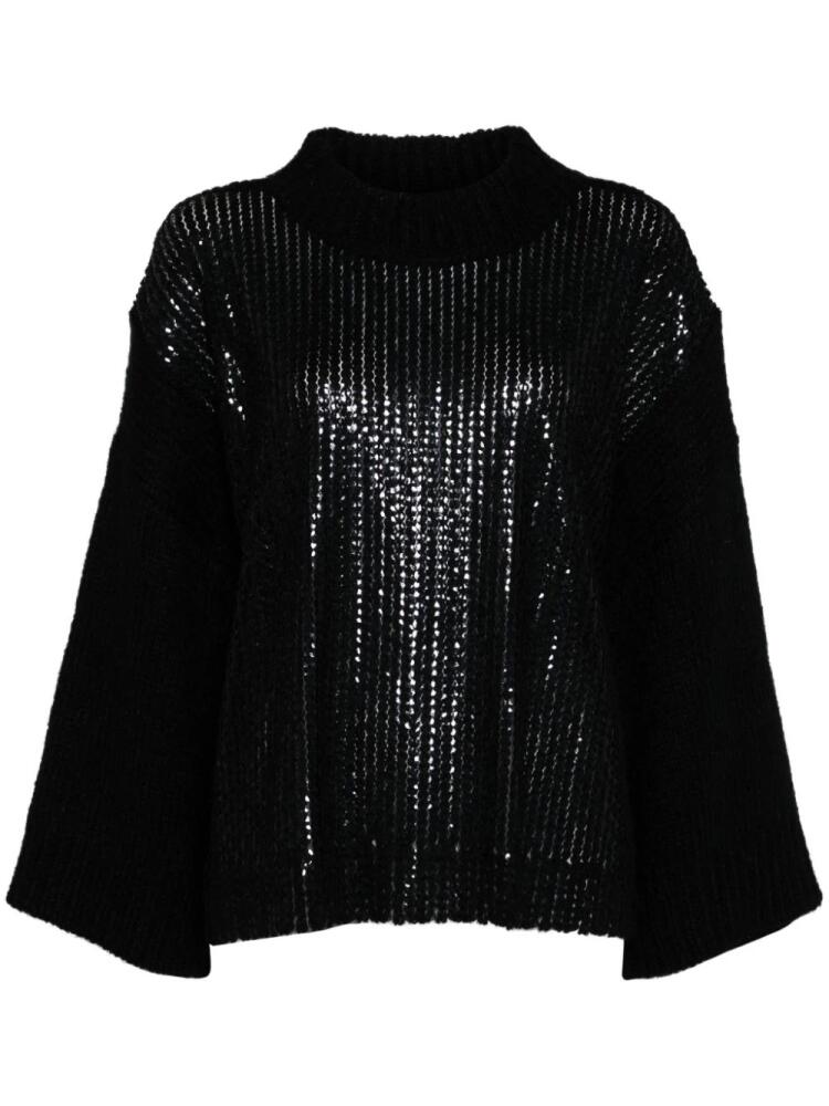 Aviù sequin-embellished sweater - Black Cover