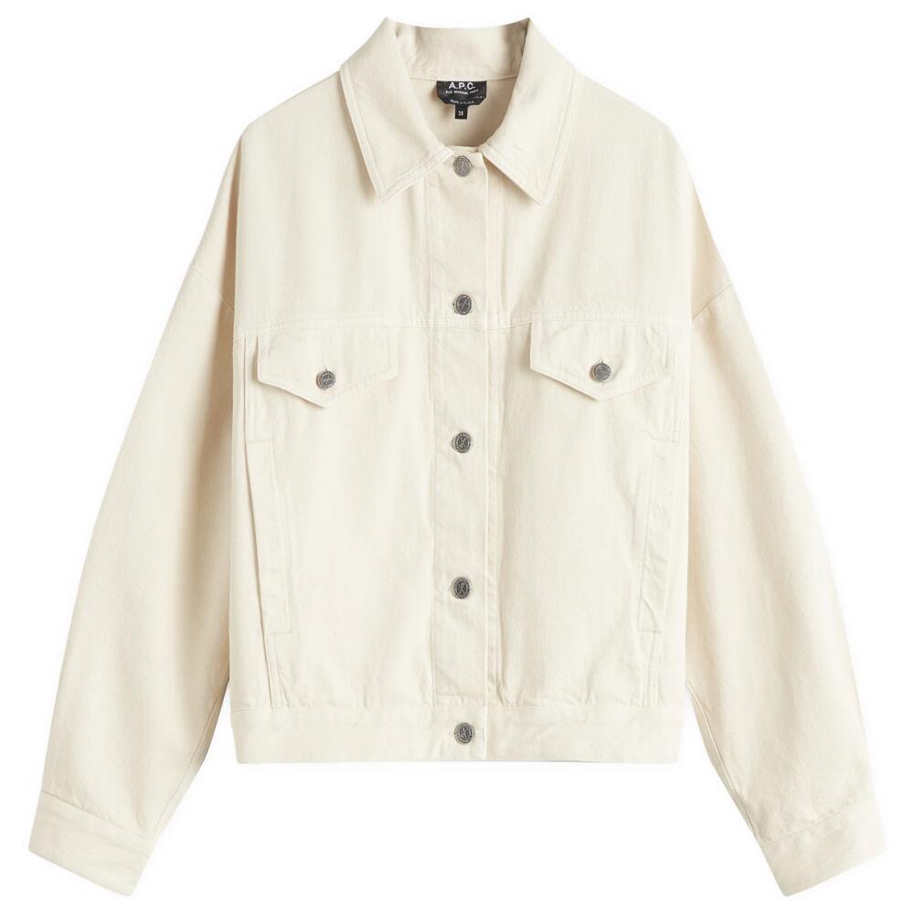 A.P.C. Women's Cally Jacket in Ecru Cover