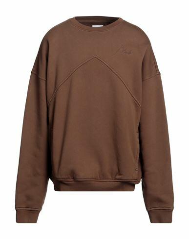 Rhude Man Sweatshirt Brown Cotton Cover