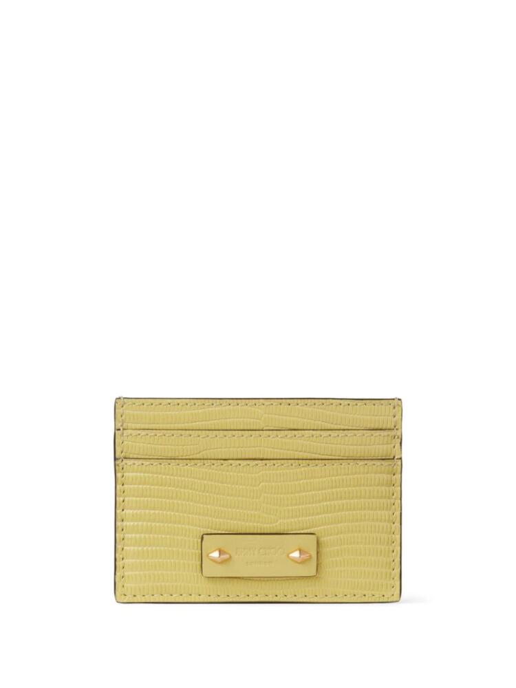 Jimmy Choo Umika leather card holder - Yellow Cover