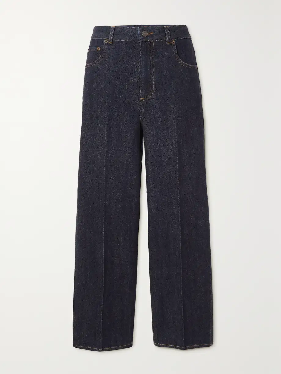 Loro Piana - High-rise Straight-leg Jeans - Blue Cover