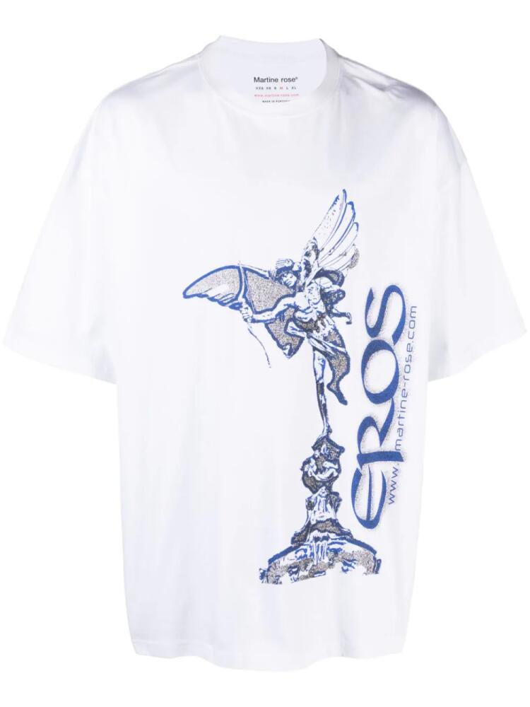 Martine Rose Eros-print cotton T-shirt - White Cover