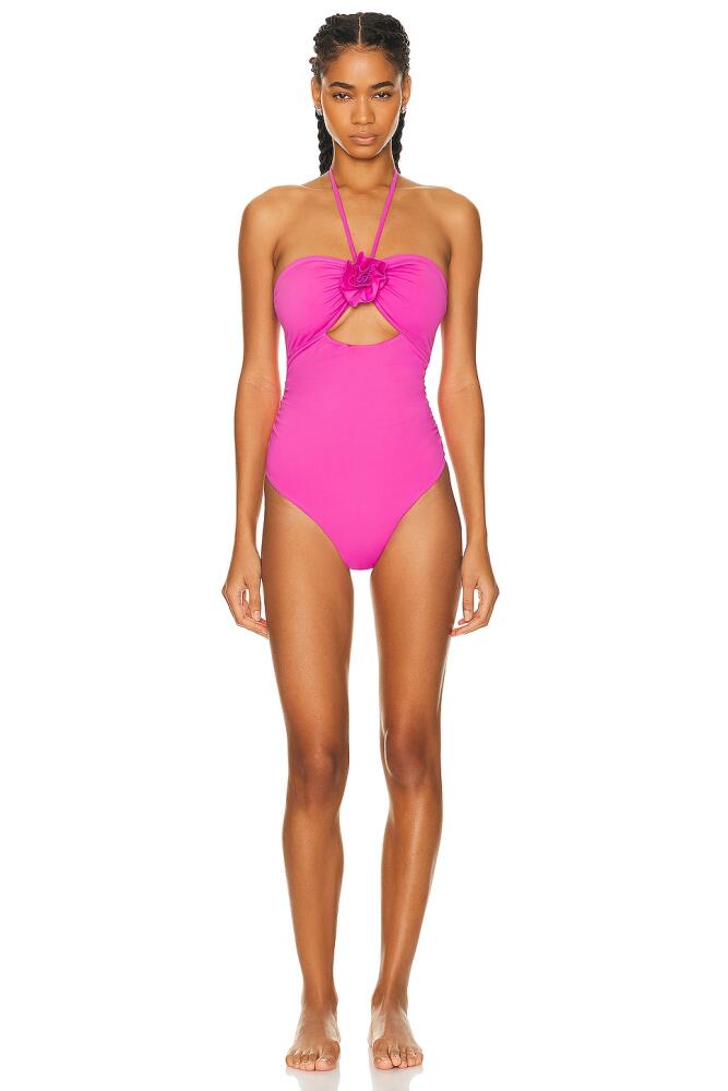 LoveShackFancy Didi One Piece Swimsuit in Pink Cover