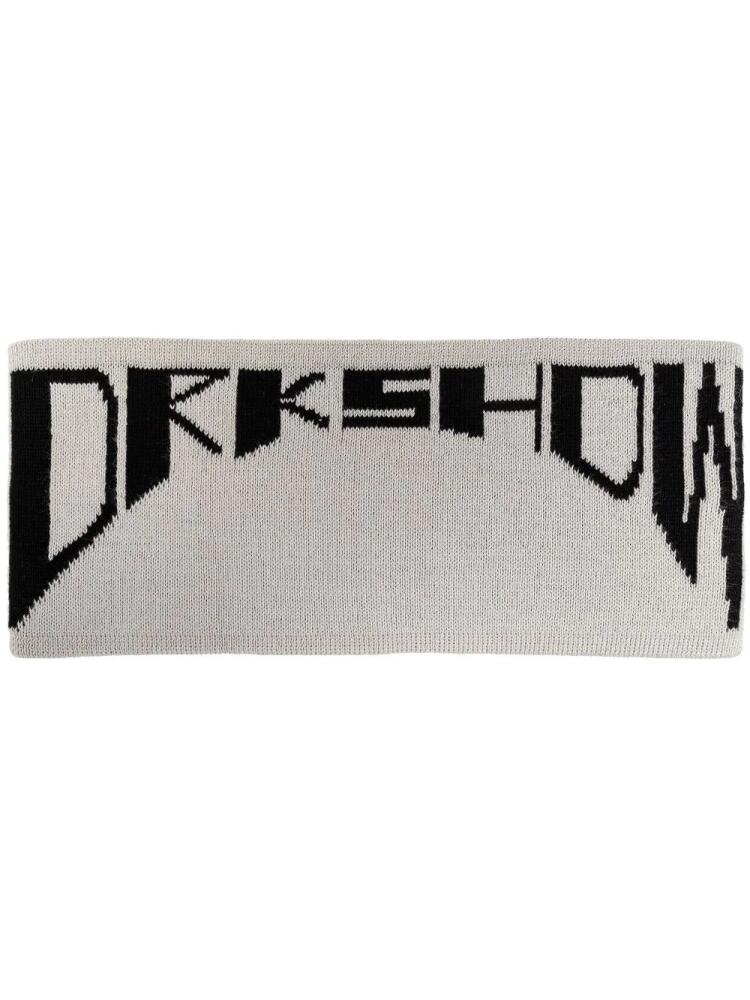 Rick Owens DRKSHDW logo-jacquard headband - Neutrals Cover