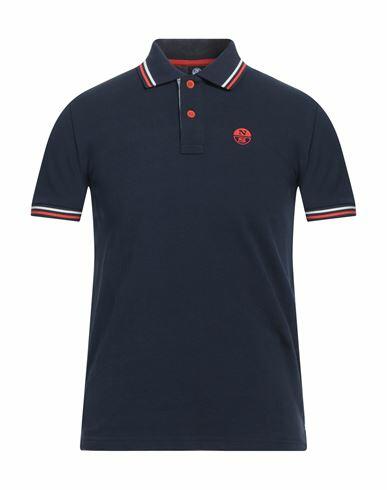 North Sails Man Polo shirt Midnight blue Cotton Cover