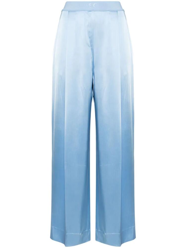 Stine Goya Ciara pleat-detail wide-leg trousers - Blue Cover