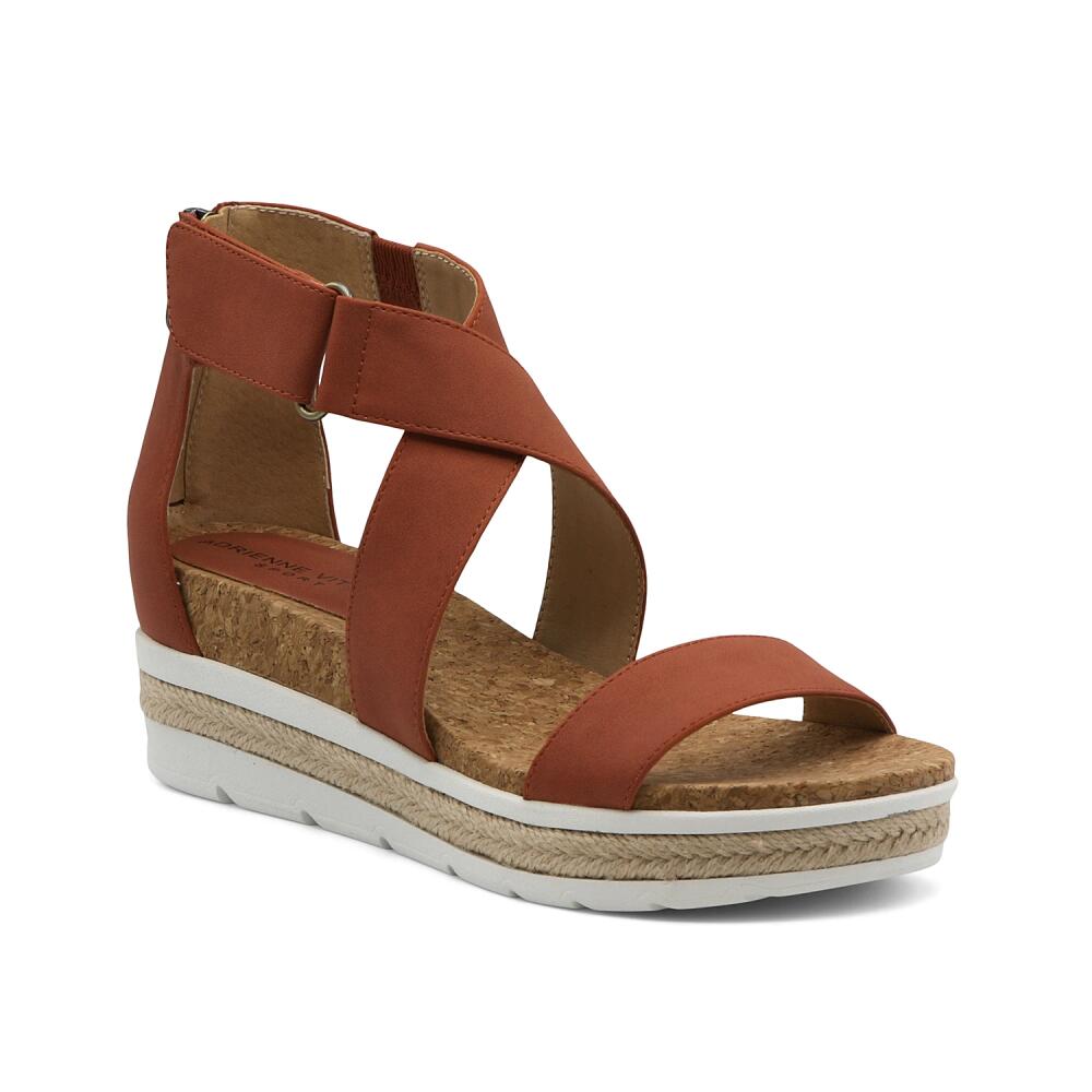 Adrienne Vittadini Capers Wedge Sandal | Women's | Burnt Orange Cover