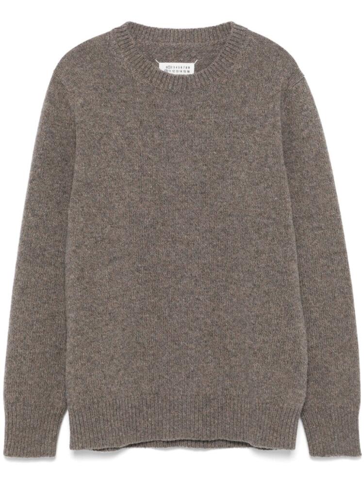 Maison Margiela mélange-effect sweater - Brown Cover