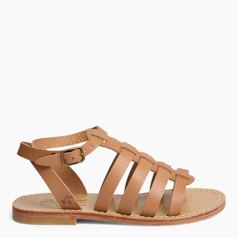 Bonpoint Frama beige leather sandal Cover