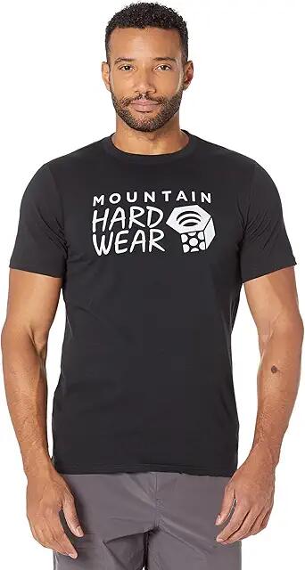 Mountain Hardwear MHW Logo Short Sleeve (Black) Men's Clothing Cover