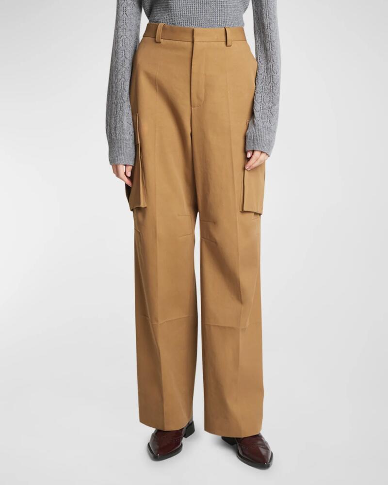 Victoria Beckham Relaxed Wide-Leg Cargo Trousers Cover