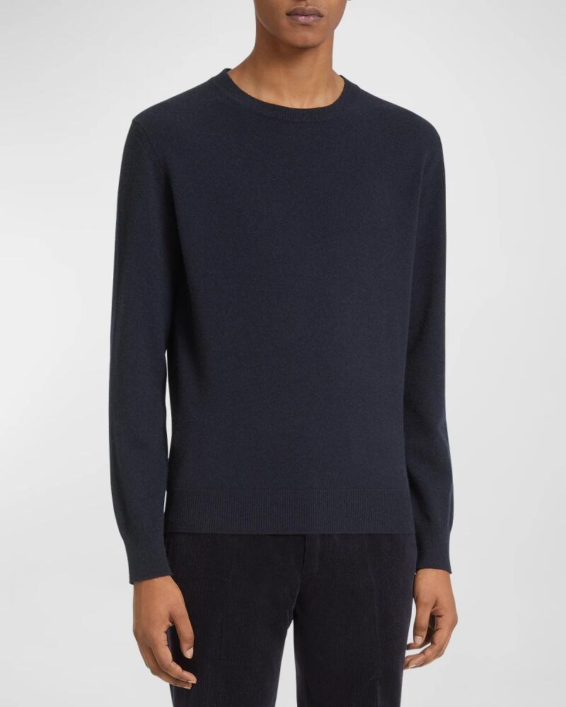 ZEGNA Men's Cashmere Crewneck Sweater Cover