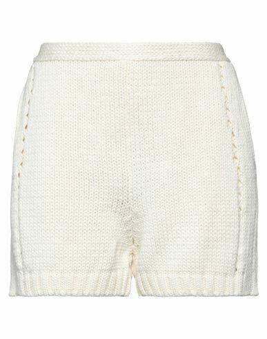 N°21 Woman Shorts & Bermuda Shorts Ivory Cotton, Acetate, Silk Cover