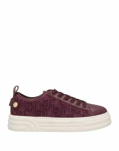 Liu •jo Woman Sneakers Burgundy Textile fibers Cover