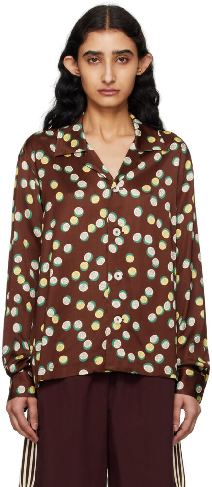 Bode Brown Bubble Dot Shirt Cover