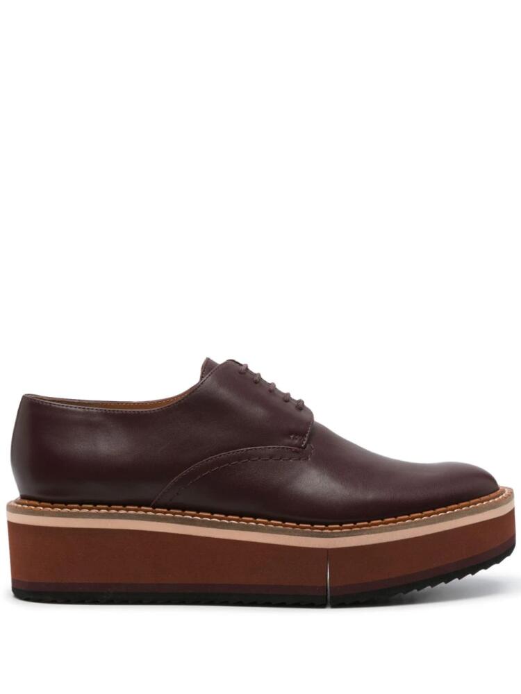 Clergerie Brook 2 flatform brogues - Red Cover