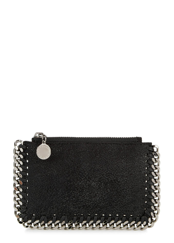 Stella Mccartney Falabella Faux Suede Card Holder - Black Cover