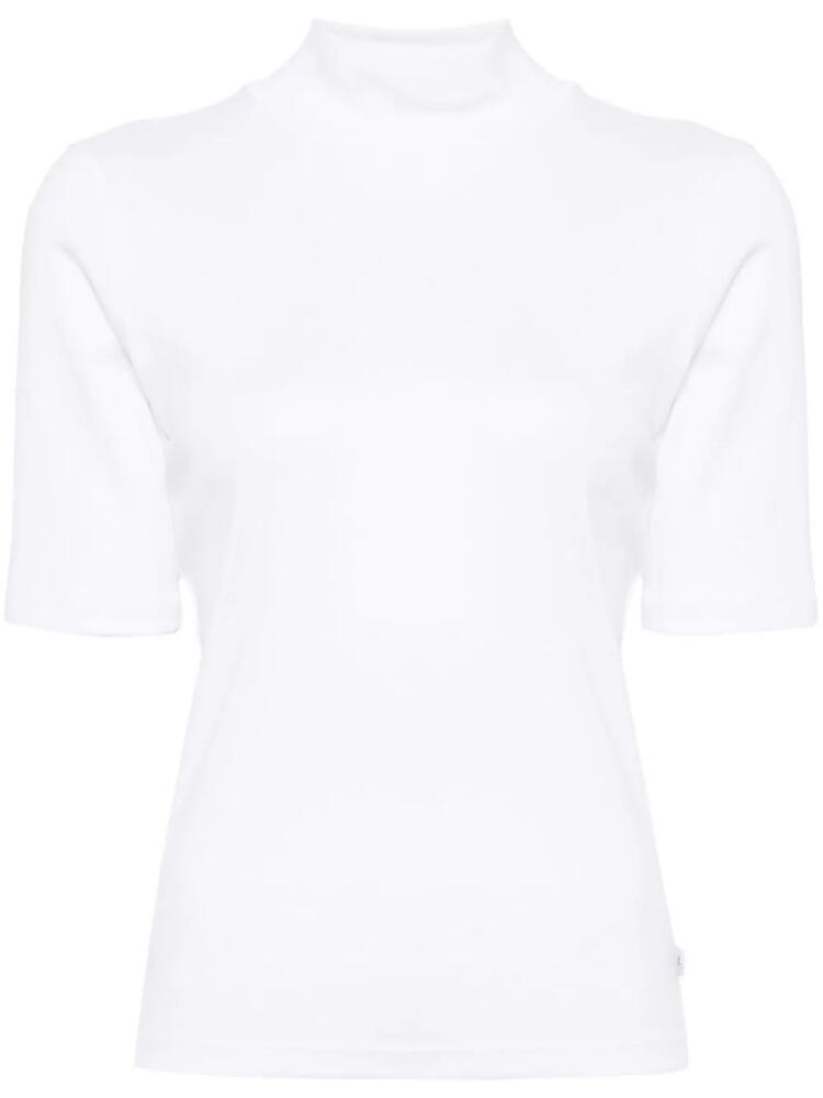 agnès b. mock neck t-shirt - White Cover