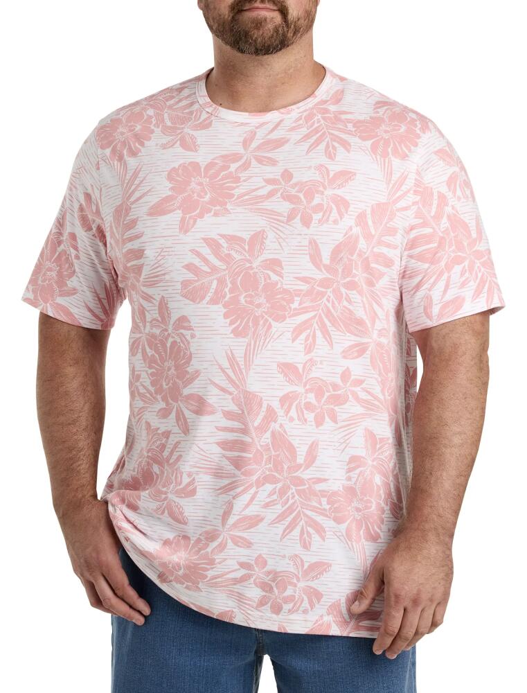 Harbor Bay by DXL Floral Performance T-Shirt in Pink White Cover