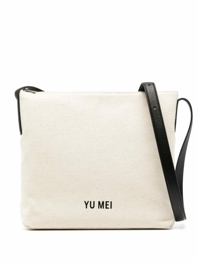 Yu Mei Braidy canvas crossbody bag - Neutrals Cover