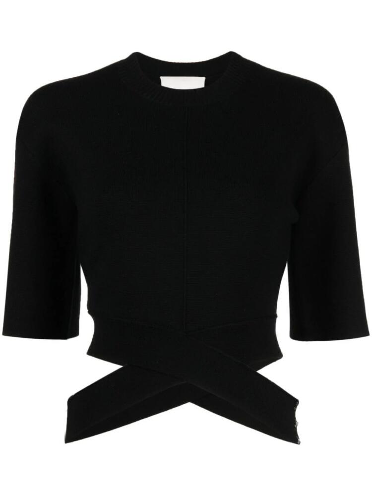 3.1 Phillip Lim cut-out cropped top - Black Cover