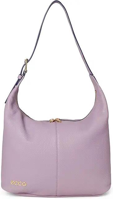 ECCO Medium Hobo Bag (Lavender Mist Soft Pebbled Leather) Shoulder Handbags Cover