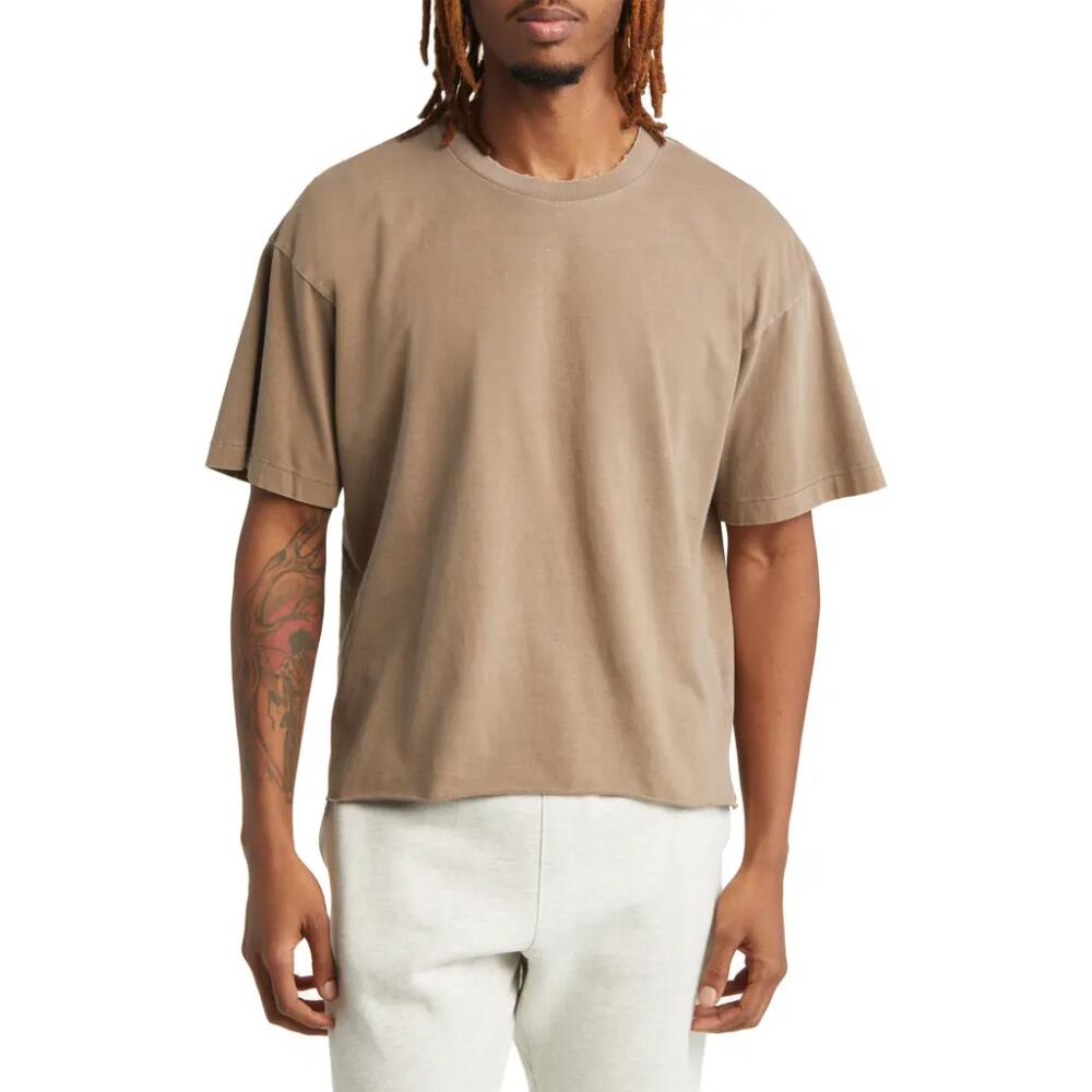 Elwood Core Crop Organic Cotton Tee in Brown Cover