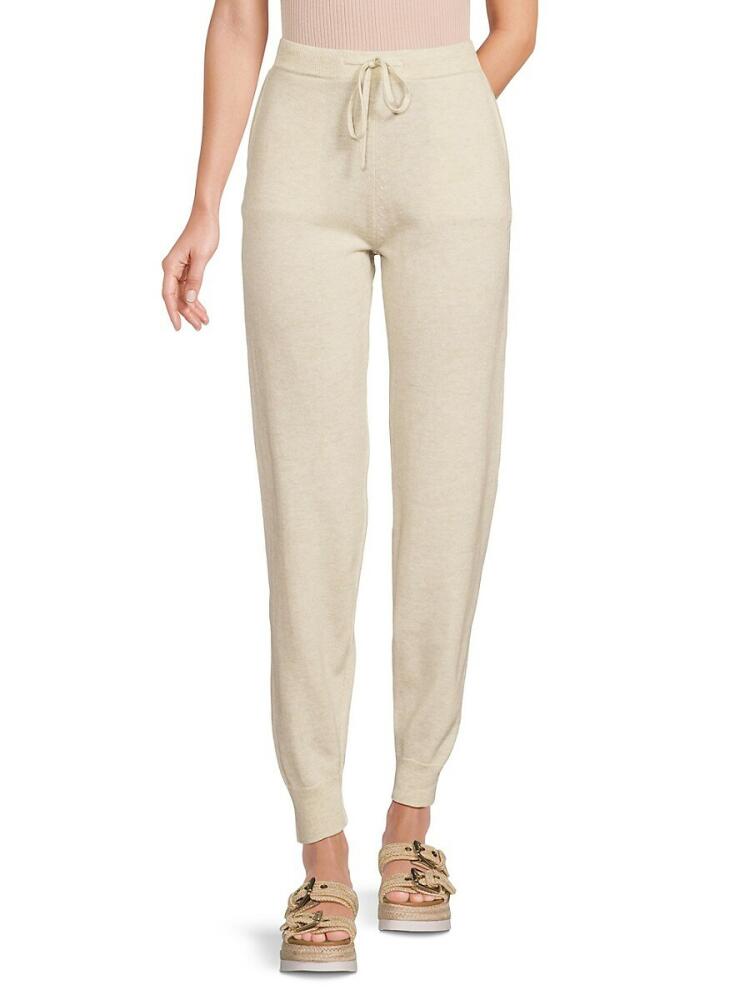 Chinti and Parker Women's Wool & Cashmere Joggers - Oatmeal Cover