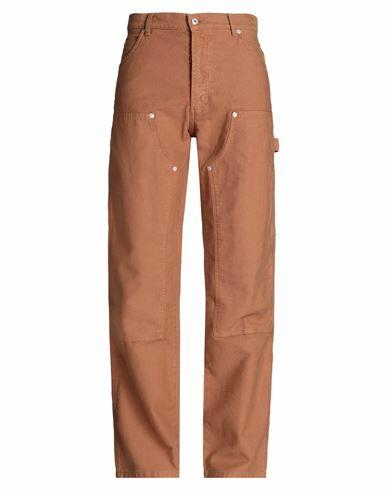 Heron Preston Man Pants Brown Cotton Cover