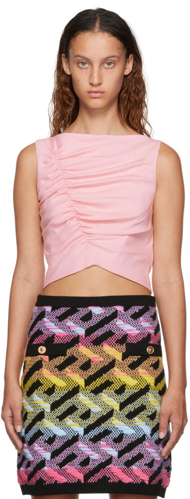 Versace Pink Medusa Tank Top Cover