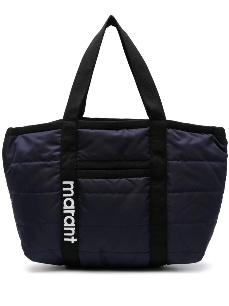 ISABEL MARANT Darwen padded tote bag - Blue Cover