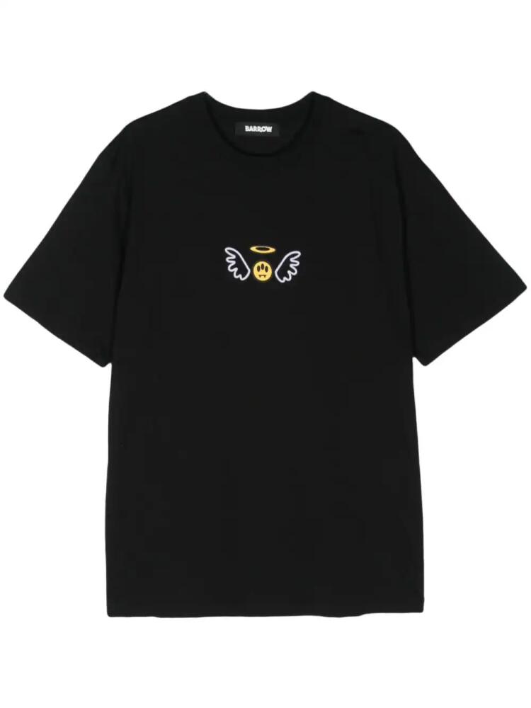 BARROW logo-flocked T-shirt - Black Cover