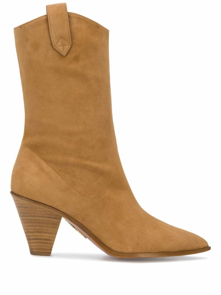 Aquazzura Saint Honore' bootie 70 - Neutrals Cover