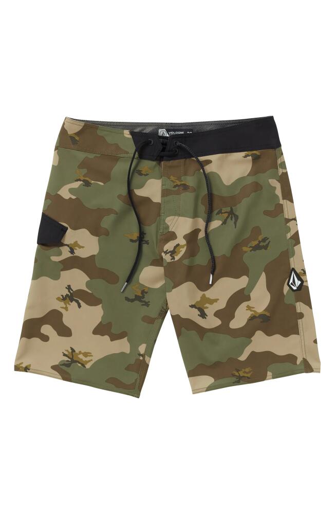 Volcom Lido Print Mod Board Shorts in Camouflage Cover