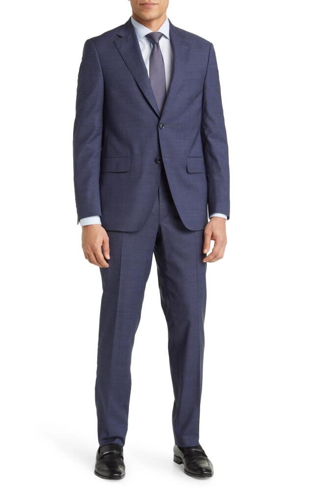 Peter Millar Tailored Fit Stretch Wool Suit in Navy Cover