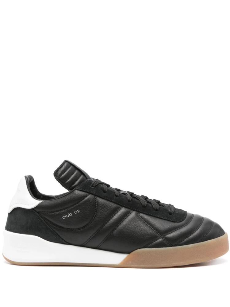 Courrèges Club 02 leather sneakers - Black Cover