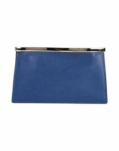 Valextra Woman Handbag Navy blue Calfskin Cover