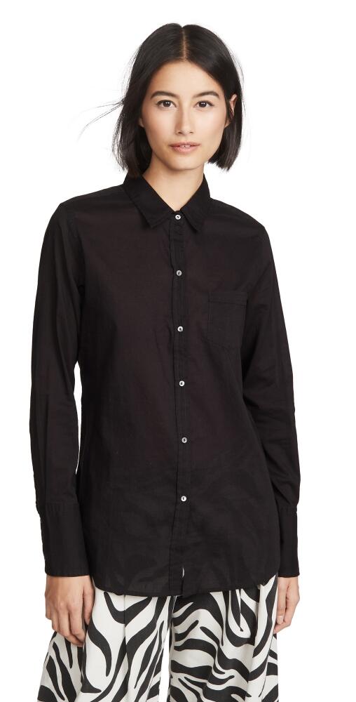 Nili Lotan Cotton Voile Shirt Black Cover