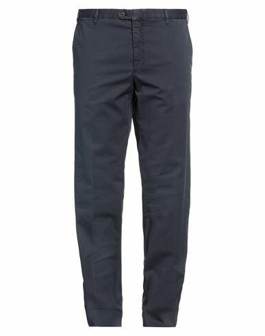 Fedeli Man Pants Midnight blue Cotton, Lycra Cover