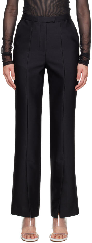 LVIR Black Slit Trousers Cover