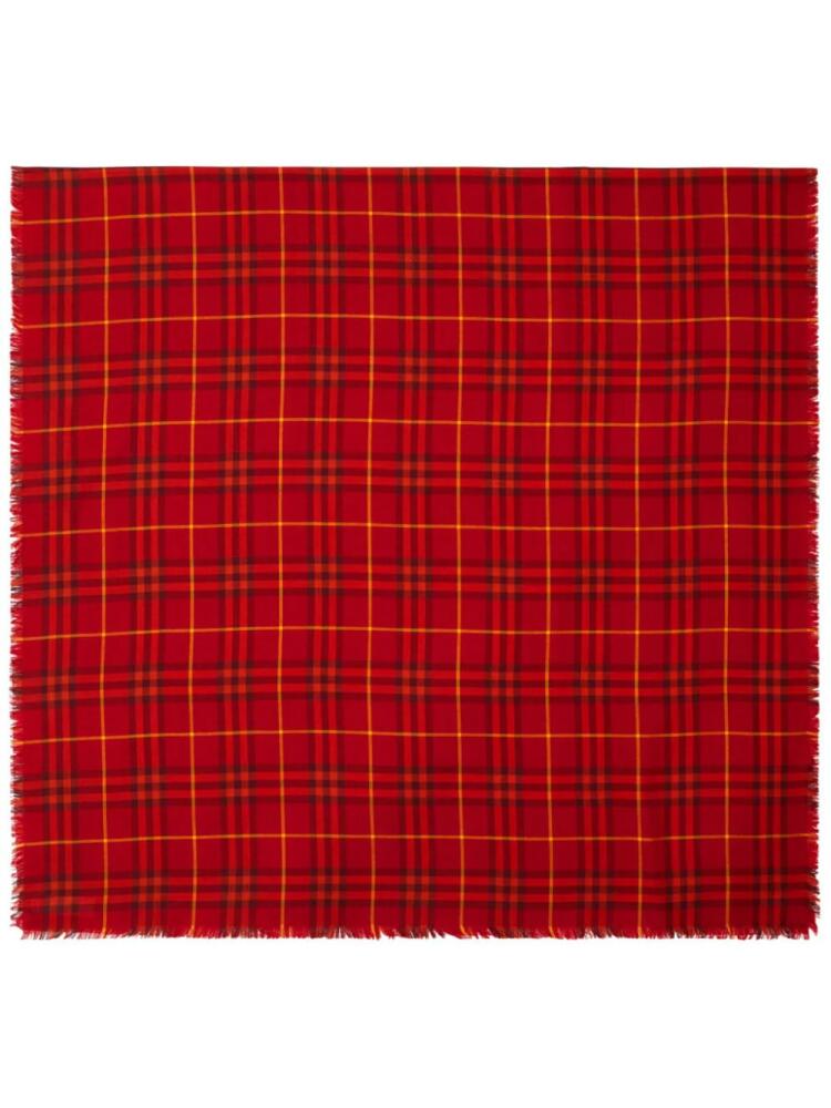 Burberry checkered cashmere-blend scarf Cover