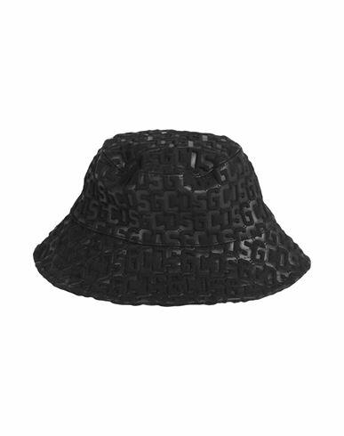 Gcds Hat Black Polyester, Nylon, Elastane Cover