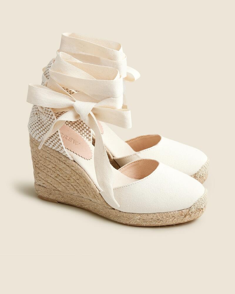 J.Crew Made-in-Spain lace-up high-heel espadrilles Cover